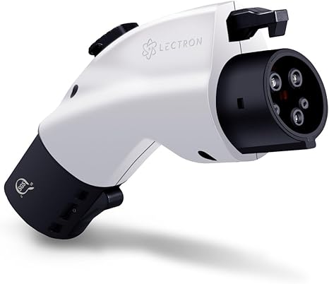 Lectron Tesla to J1772 EV Charging Adapter – NACS Converter, 48 Amp & 240V, Compatible with Tesla High Powered Connectors, Destination Chargers & Mobile Connectors for J1772 Electric Vehicles